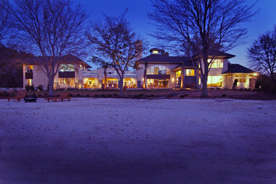 Inspiration for a contemporary exterior home remodel in Charlotte
