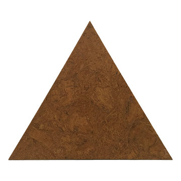 Golden Oak Triangle Shaped Cork Flooring Tiles