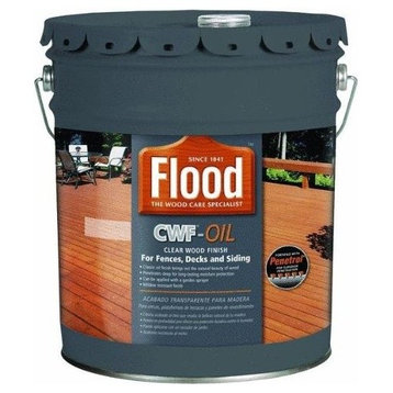 Flood FLD447-05 Exterior CWF Oil Clear Wood Finish, 5 Gallon