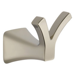 Delta Tesla&reg; Double Robe Hook - Robe & Towel Hooks