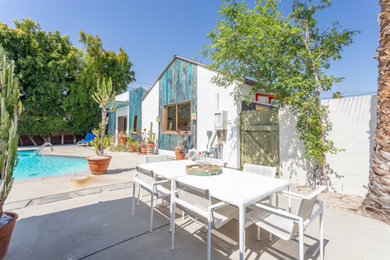 Réalisation d'une terrasse.