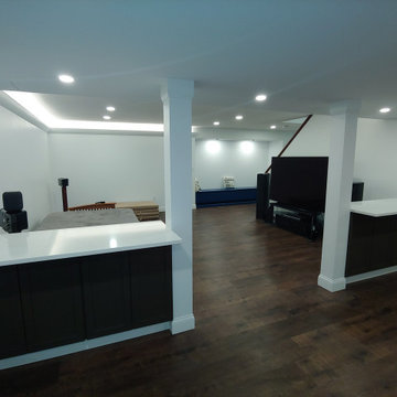Hardwood Stairway and Basement Remodeling Project - Ashland MA