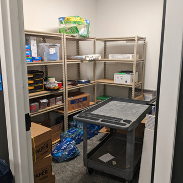Office Supply Closet before