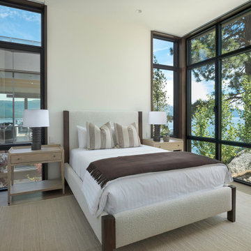 Crystal Bay Scandinavian Lake House Bedroom