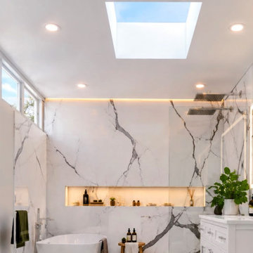 Design / Luxurious Walk-in Shower in McLean