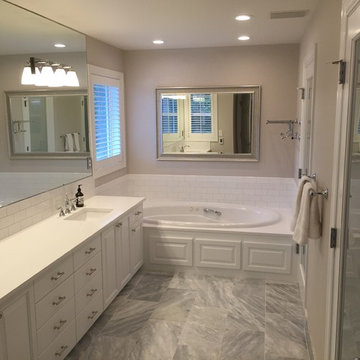 White Marble Master Bath