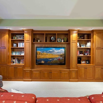 Family Room with Entertainment Center