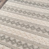 Momeni Andes Wool and Viscose Hand Woven Ivory Area Rug, 8'9"x11'9"
