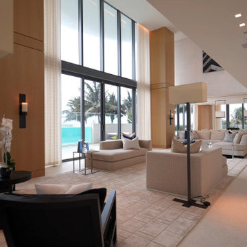 Luxurious Large Living Room With Modern Interior, Modern House, Remodeling Ideas