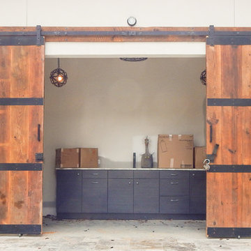Custom Pool House Barn Doors