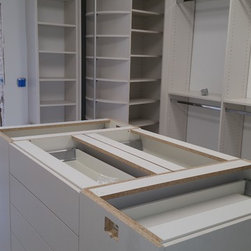 Walk-In Closet System - Display And Wall Shelves 