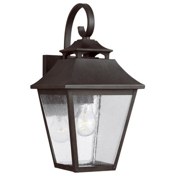Feiss OL14402SBL One Light Outdoor Wall Lantern Feiss Galena Sable