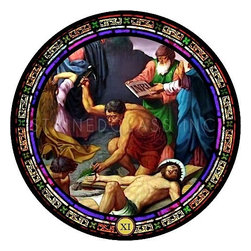 Panel# 10028 / Station 11: Jesus is Nailed to the Cross - Windows And Doors