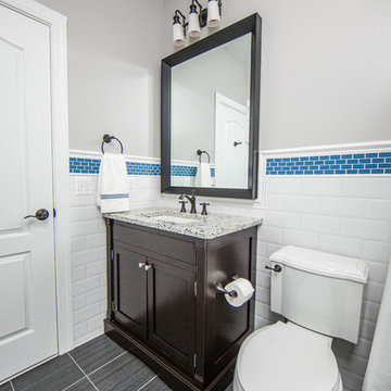 Coordinating Bathroom Remodel for Two Boys