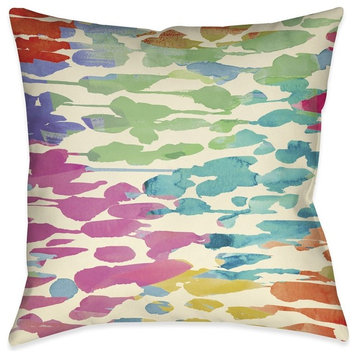 Splashes of Color Decorative Pillow, 18"x18"