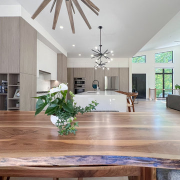 Grey Pine Modern Kitchen: Tiny, ON