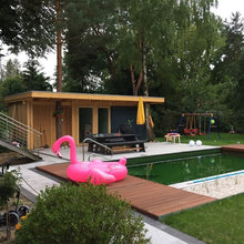 Garten Sauna Pool Hauschen Industrial Granny Flat Or Shed