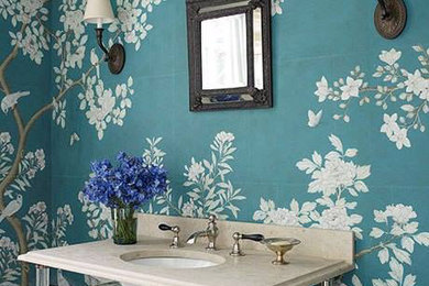 Inspiration for a transitional bathroom remodel in New York