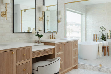 Elegant bathroom photo in Houston