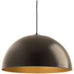 Progress - Progress P5342-2030K9 Dome - 22" 29W 1 LED Pendant - The simple design of this LED Dome pendant offers complements a wide array of styles from industrial to farmhouse. The 29w LED pendant is 3000K in a Satin Aluminum finish with a painted silver interior. This is an ideal fixture for residential and commercial applications.  Inspired to enhance modern home décor Complements a wide array of styles from industrial to farmhouse Satin Aluminum finish with a painted silver interior Color Temperature: 3000Lumens: 2197CRI: 90+Frequency Input Hz: 60HzRated Life: 60000 HoursWarranty: 5 Years* Number of Bulbs: 1*Wattage: 29W* BulbType: LED* Bulb Included: Yes