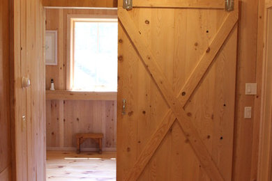 Example of a mountain style bathroom design in Boston