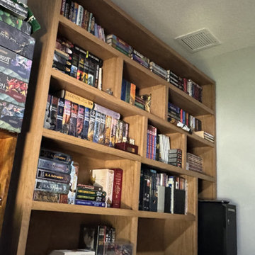 Custom Shaker Open Bookcase with Removable Cubby Platform Extension