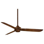 Minka Aire - Minka Aire Rudolph 52" Ceiling Fan F727-DK - 52" Ceiling Fan from Rudolph collection in Distressed Koa finish. No bulbs included. 52" 3-Blade Ceiling Fan in Distressed Koa Finish with Distressed Koa Blades No UL Availability at this time.