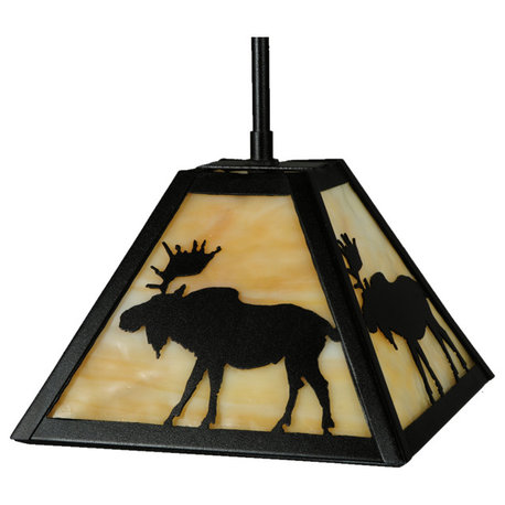 8.25Sq Lone Moose Mini Pendant