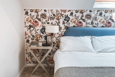 Design ideas for a country bedroom in Hertfordshire.