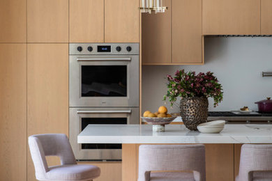 Example of a trendy home design design in Orange County