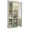 Display Curio Cabinet, Light Gray