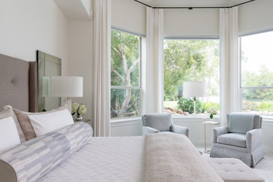 Inspiration for a transitional bedroom remodel in Houston