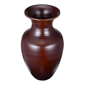 Allium Vase Brown Transitional Vases By Hedgeapple