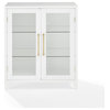 Roarke Stackable Glass Door Kitchen Pantry Storage Cabinet