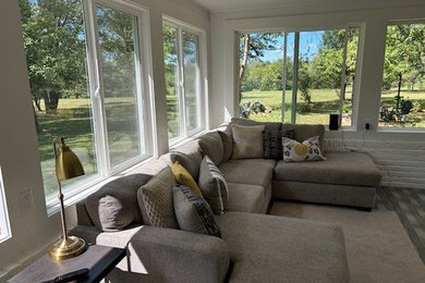 Inspiration for a farmhouse sunroom remodel in Louisville