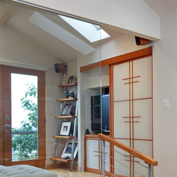 Tiny House:  Hidden media storage by Kimball Starr Interior