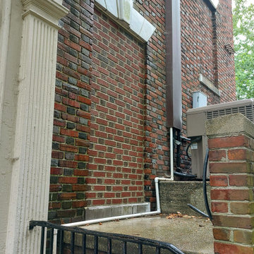 Brick Repair: Brick In Old AC Unit