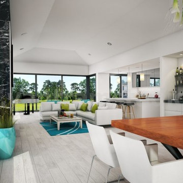 Dreamy Modern House Rendering Ideas