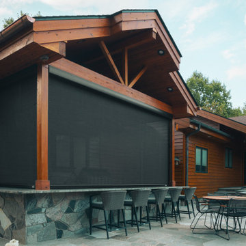 Opipari Residence - Dexter, MI: Covered Patio & MagnaTrack Motorized Screens