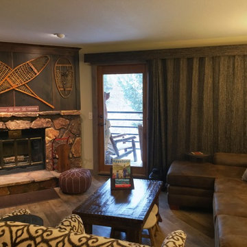 Natural Woven Averte on sliding door in Keystone Colorado
