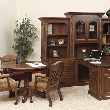 Amish Made Lexington Partner's Desk in Cherry