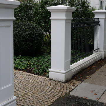 elegant gate pillars, gate and fence posts for the entrance or driveway