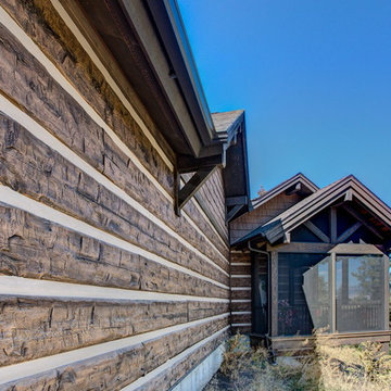 Missoula Valley, Montana Log Siding Residence