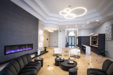 Living room photo in Miami