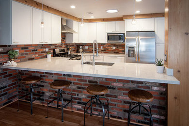 Urban kitchen photo in Los Angeles