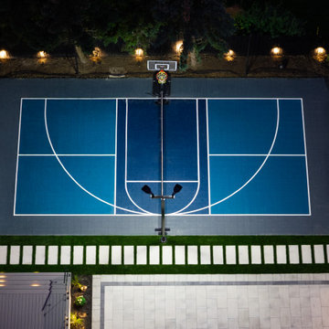 Modern Backyard Multi-Sport Court