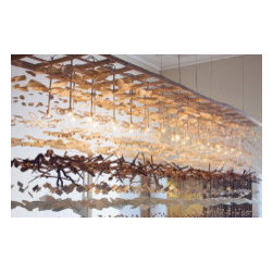 Recycled Sea Glass lighting - Chandeliers