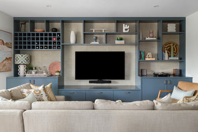 Photo of a transitional home design in Brisbane.