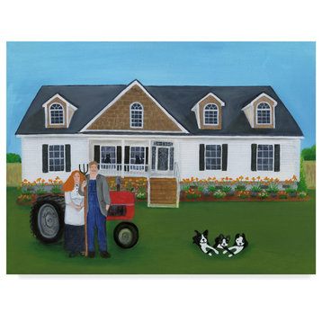 Cheryl Bartley 'Mom And Pop Farmers' Canvas Art, 32"x24"