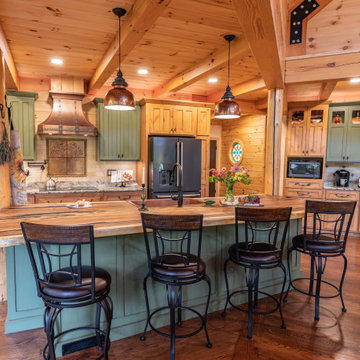 Sypolt Custom Log HomeSypolt Custom Log Home Great Room by Timberhaven Log & Tim